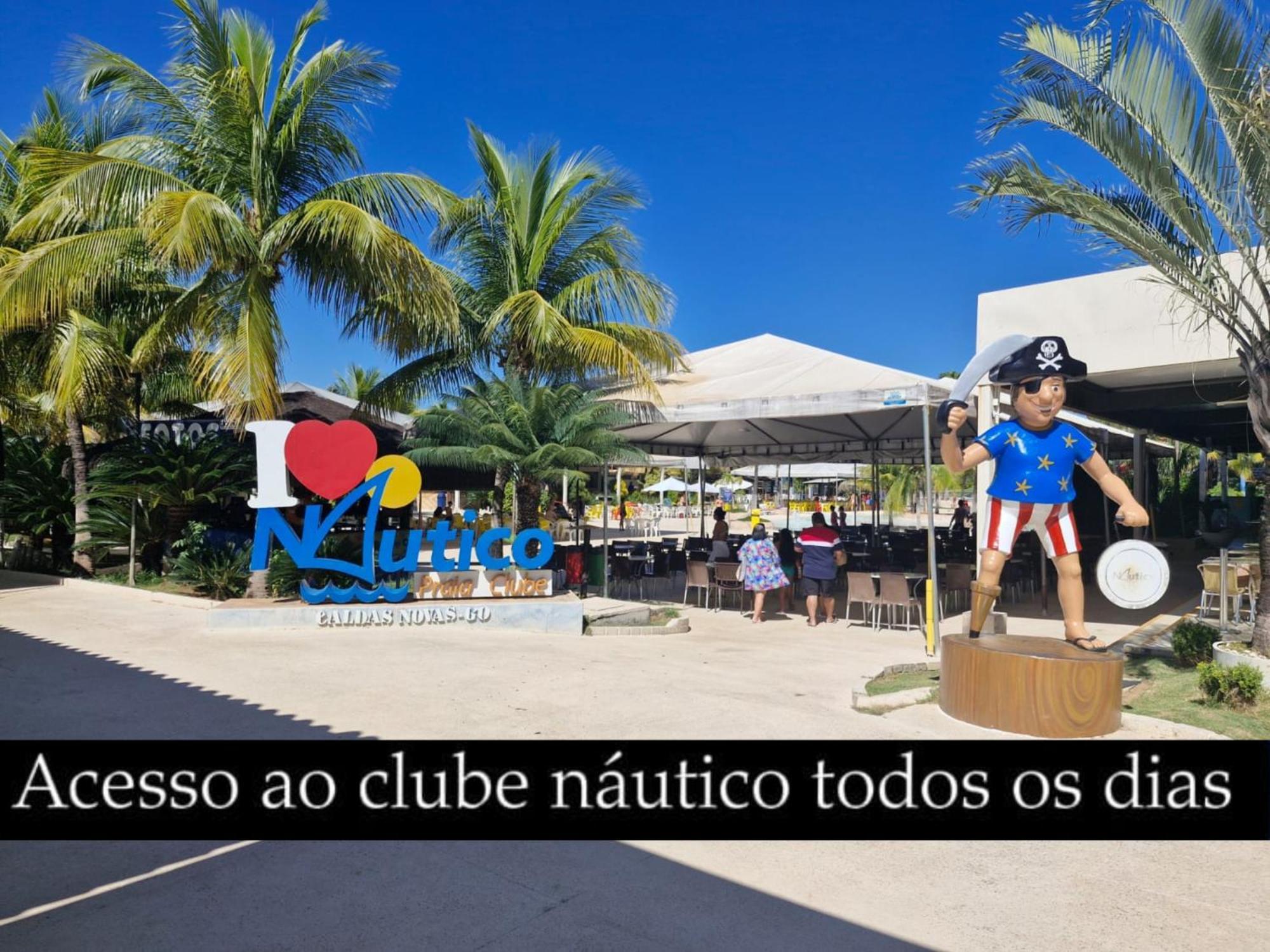 Nautico Flat Com Acesso Ao Clube Nautico Praia- Caldas Novas Dış mekan fotoğraf